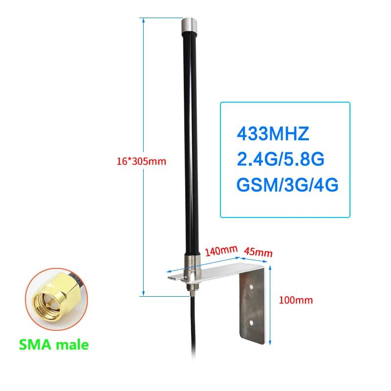 GSM/GPRS LTE 3G 4G 2G 433MHz 2.4G/5.8G FRP   ׳, SMA     DTU   ̵